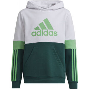 adidas CB TEE Chlapecké tričko, Tmavě zelená,Bílá,Zelená, velikost 152