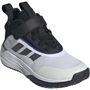adidas OWNTHEGAME 3.0 K Dětská basketbalová obuv, bílá, velikost 38 2/3