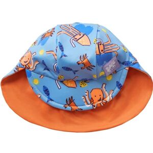 Bambinomio WAVE Oboustranná dětská koupací čepice, modrá, velikost