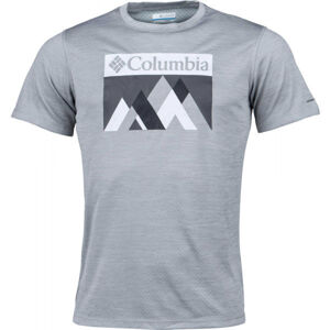 Columbia ZERO RULES SHORT Pánské triko, šedá, velikost M