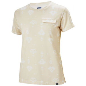 Helly Hansen LOMMA T-SHIRT Dámské triko s krátkým rukávem, béžová, velikost S