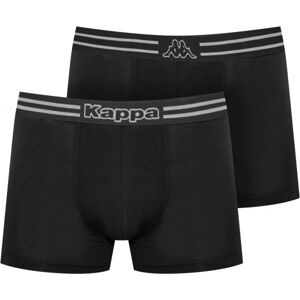 Kappa LOGO ZEN 2PACK Pánské boxerky, černá, velikost XXL