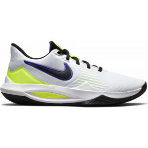 Nike PRECISION 5 Pánská basketbalová obuv, bílá, velikost 44.5