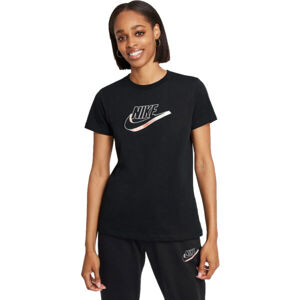 Nike NSW TEE FUTURA W Dámské tričko, černá, velikost XL