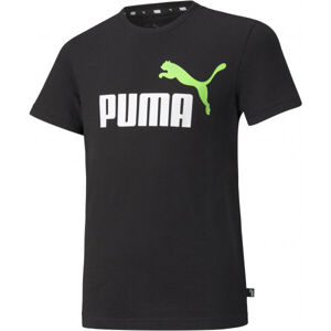 Puma ESS+2 COL LOGO TEE B Dětské triko, černá, velikost 164