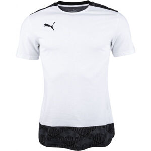 Puma TEAM FINAL 21 CASUALS TEE Pánské triko, bílá, velikost