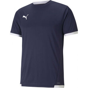 Puma TEAM LIGA JERSEY TEE Pánské fotbalové triko, tmavě modrá, velikost