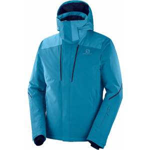 Salomon STORMSEASON JKT M Pánská lyžařská bunda, modrá, velikost