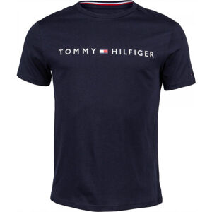 Tommy Hilfiger CN SS TEE LOGO šedá L - Pánské tričko