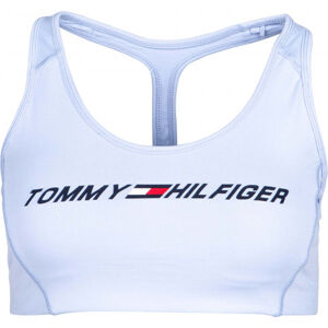 Tommy Hilfiger LIGHT INTENSITY GRAPHIC BRA Dámská sportovní podprsenka, světle modrá, veľkosť XS