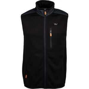 Willard CRISPIN Pánská kombinovaná fleecová vesta, černá, velikost XXL